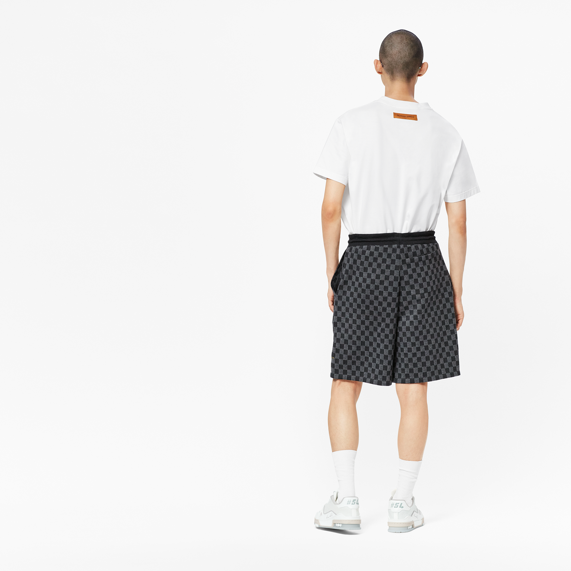 Ready-to-Wear Pants Damier Jacquard Shorts | Louis Vuitton ® (Product zoom)
